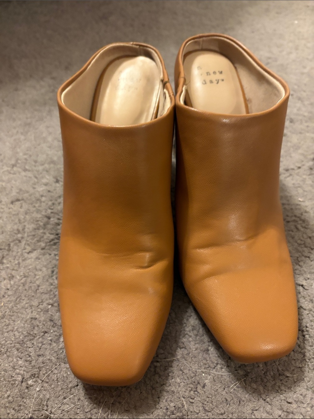 a new day Tan Slip-On Mule Slides